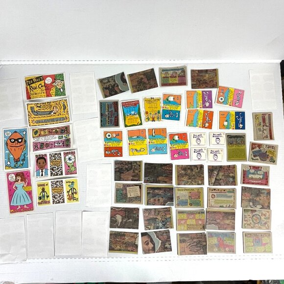 Pee Wees Playhouse Vtg Card Sticker Tattoo Flicker Fun Lot 59 pcs Paul Reubens - Picture 9 of 14